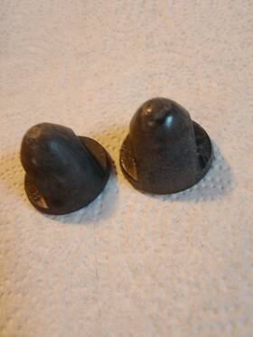 0305394 Omc Johnson Evinrude 305394 Lot Of Two Prop Nuts Good Condition Threads