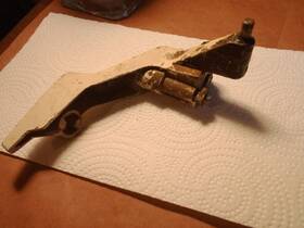 0377586 Omc Johnson Evinrude 377586 Shift Lever And Pin Assembly With Screws Vintage