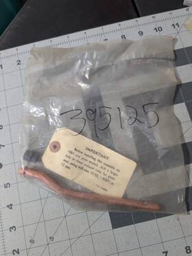 0395125 Omc Evinrude Johnson Oem Outlet Water Tube 395125 Nos