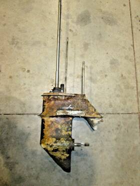 0398156 Omc Johnson Evinrude Oem 20-25-28 Hp Complete Long Shaft Lower Unit