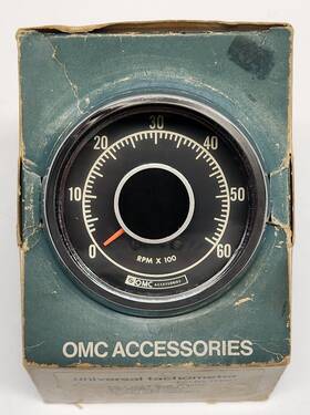 172077 Omc Vtg 70s Johnson Evinrude Gale Products 6000 Rpm Tachometer And Box -new