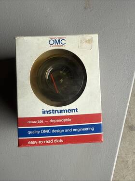 174097 Omc Evinrude Johnson Voltmeter Outboard Marine Nos Gauge Vintage