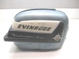 203773 Omc 203774 Vintage Evinrude Fisherman 5.5 Hp Engine Cowl Shroud Hood Cover And