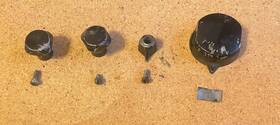 276908 Omc 276891 202656 302412 1952 Evinrude Fleetwin 4447 7.5 Hp Knob Parts