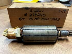 Mdw2406 Omc 278240 Nib Nos Oem Prestolite Evinrude Johnson Armature 75hp 1960-1963