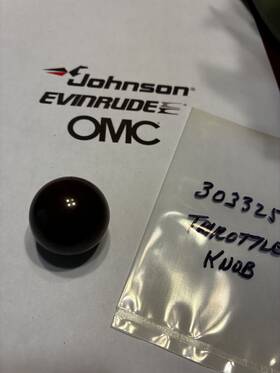 0303235 Omc 303235 Johnson Evinrude Oem Red Throttle Knob