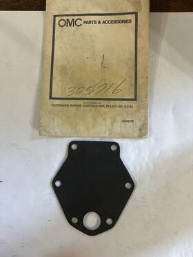 305716 Omc Johnson/evinrude Shift Arm Boot Gasket Plate Oem Nos
