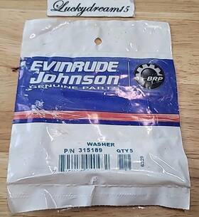 315189 Omc Lot Of 5 New Oem Johnson Evinrude Washers