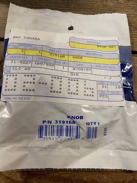 319168 Omc Johnson Evinrude Knob Oem Nos