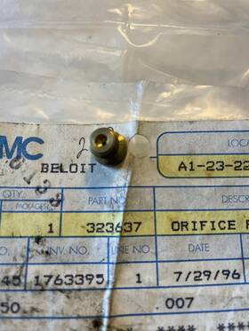 323637 Omc Johnson Evinrude Oem Carburetor Orifice