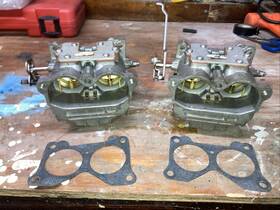 335829-iu Omc Johnson Evinrude V4 1996 112 Hp Outboard Carburetor Set Cleaned Ready