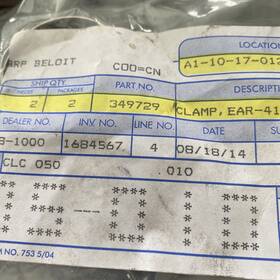 0349729 Omc 349729 New Oem Lot Of 2 Johnson Evinrude 41.0mm Ear Clamp