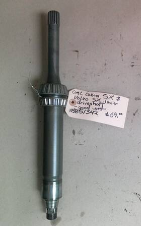 3851342 Omc Good Used Oem Cobra Sx And Volvo Lower Unit Driveshaft #