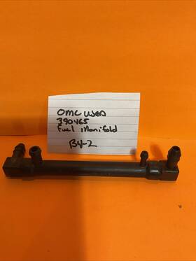 390465 Omc Genuine Oem Used Johnson Evinrude Fuel Manifold Fresh Water B2-4