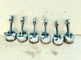 5006728 Omc Evinrude Ficht Piston Set Port And Stbd 200hp Standard. Oem 2000 Year 6