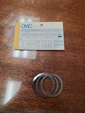 0911662 Omc 911662 Nos Oem Lot Of 3 0750 Johnson Evinrude Shim Bearing