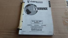 987836 Omc 1992 Cobra Stern Drive Parts Catalog 3.0 5.0 5.8 Efi 351 454 3.2