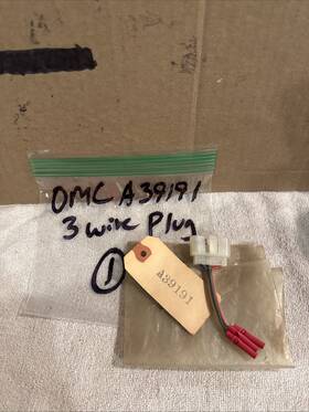 A39191 Omc Nos Johnson Evinrude 3-wire Electrical Connector Plug Pigtail Oem