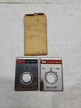 0307345 Omc Brp New Lot Of 2 307345 Switch Pannel Plate Vintage Boat Parts