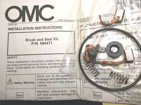 0584471 Omc Johnson Evinrude Brp 584471 Brush And Seal Kit Tilt/trim Motor 2.8 Inch Showa