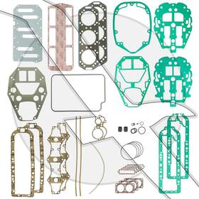 79583a81 Private Label Powerhead Overhaul Gasket Set Kit 150hp 175hp Mercury Outboard 18-4315