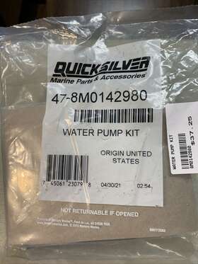47-8m0142980 Quicksilver Mercury/quicksilver A Water Pump Kit