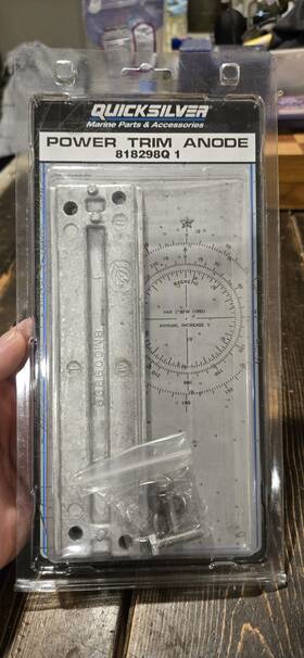 97-818298q1 Quicksilver Mercury 818298q1 Power Trim Anode Oem - New
