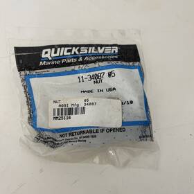 11-34087 Quiicksilver 5 New Oem Quicksilver Mercury Mariner Locking Nuts