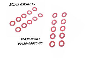 90430-08020-00 Red For Ymh Outboards Lower Unit Oil Drain Gaskets 90430-08003