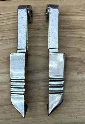 4321722 Scott Mcculloch Vintage 45 60 75 Hp Cowl Latch Handles Chromed Set New Old Stock