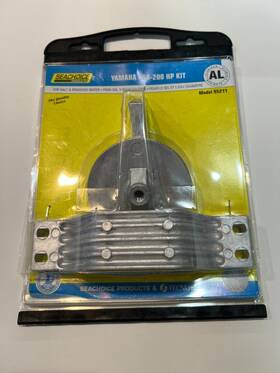 95211 Seachoice For Yamaha 150-200 Hp Aluminum Anode Skeg Kit #95211 No Screws