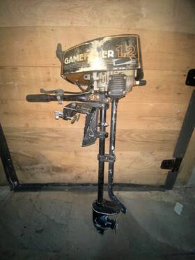 298-585130 Sears Roebuck Gamefisher Vintage Very Rare 1.2 Hp Outboard Motor 2 Cycle