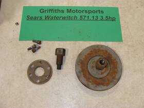57113 Sears Waterwitch Water Witch Kissel 1940 Outboard Motor 571.13 3.5hp Flywheel Nut Rope Pulley Top