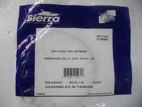 25-f84305 Sierra 18-7127 Marine O-ring Replaces Force Chrysler