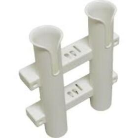 Rhrw-2w-dp T-h Marine Fishing 2 Rod Holder Rack Molded White