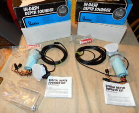 56987p Teleflex Marine In-dash Depth Guage Sounder Transducer In Hull Kit 12v Lot Of 2