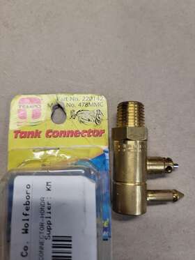 220142 Tempo Tank Connector Johnson Evinrude Male 1/4 Inch Npt Brass Fuel Line