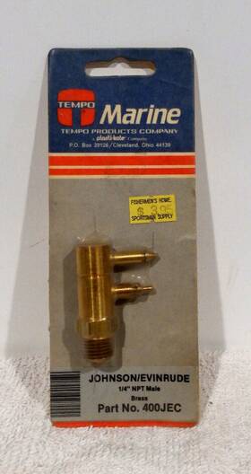 400jec Tempo Nos Johnson Evinrude Fuel Tank Fitting