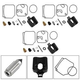 P003-a026 Topteng 3x Carburetor Carb Rebuild Kit For Yamaha 3 Cyl 2.834 Bore 60hp 70hp 1992-06 T9