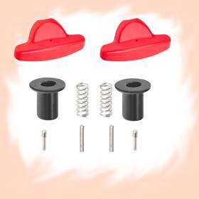 53125-vl0-b00za Wahoo-garden 2 Sets Fits Honda Grip Nh164 Handle Height Adjuster Kit -red A