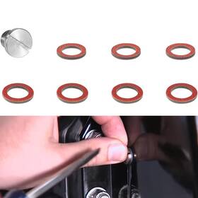 Wiqp1247 Wi-auto 18-2244 Marine Drain Plug Gasket Washer Kit For Mercury Mercruiser 1 Mr R Alpha