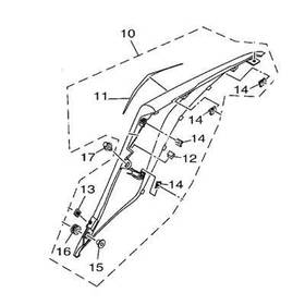 1wd-xf172-00-p6 Yamaha Cover Side 2 Oem New