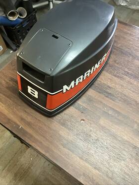 2168-8396m Yamaha Mariner 8 Hp Top Cowling Motor Hood New Old Stock Style