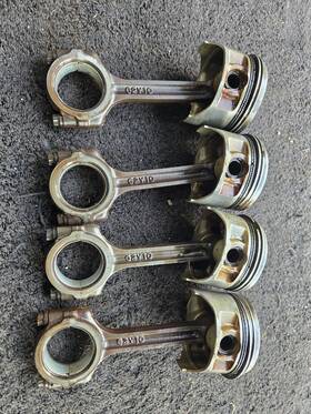 62y-10 Yamaha 50hp 4 Stroke Outboard Piston And Rod Set Of
