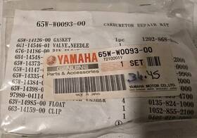 65w-w0093-00-00 Yamaha Oem Carburetor Repair Kit F25 T25 Outboards