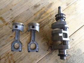 66m-11411-00-00 Yamaha Used 15hp Crankshaft Rods Pistons Four 4 Stroke Outboard 15 Hp 66m-00