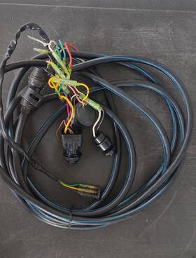 688-82586-21-00 Yamaha 7 Pin Wire Harness For Outboard 16 Ft