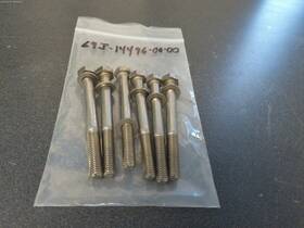 69j-14496-00-00 Yamaha Outboard Pkg Of 6 F225 Throttle Body Bolts Bin0280