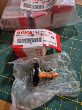 6aw-12411-00 Yamaha New In Bag Genuine Thermostat