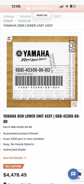 6bb-45300-00-8d Yamaha 225-250